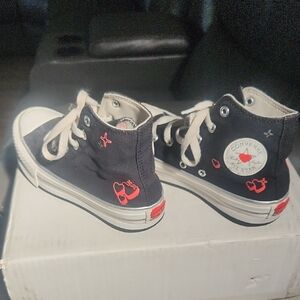 Converse Kids High-Top Sneakers - Black and Red